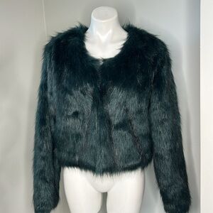 Free People Frankie Faux Fur Cropped Jacket